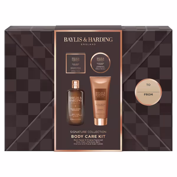 Baylis & Harding Black Pepper & Ginseng Men's Refreshing Bath Kit Gift Set