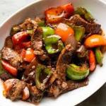Beef in Black Bean Sauce (1,5,13)