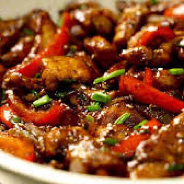 Chicken with Black Pepper Sauce (1,5)