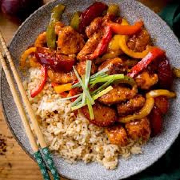 Chicken in Plum Sauce (5,10)