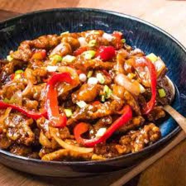 Crispy Shredded Beef with LA Chili Sauce (sweet n Spicy) (1,2,3,5)