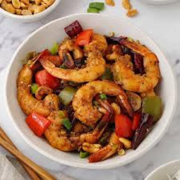 King Prawn with Kung Po Sauce (1,2,6,14)