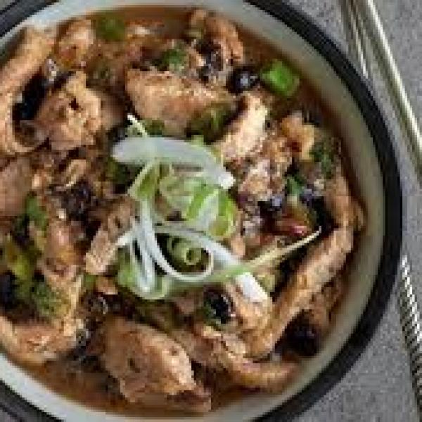 Pork in Black Bean Sauce (1,5,13)