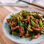 Roast Pork Stir fry with Herbs
