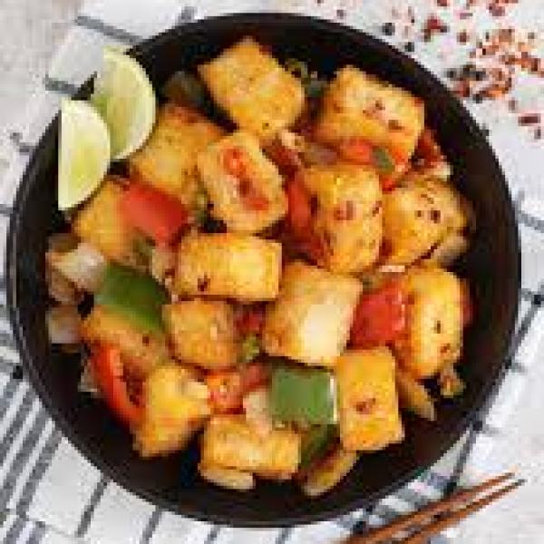 Salt n Chili Tofu (1,3,5)