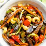 Vegetables with Kung Po Sauce (1,2,6,14)