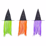 Halloween Kids Witch Hat with Hair