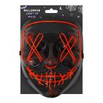 Halloween LED Light Up Mask Black/Red