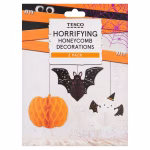 Halloween Paper Honeycomb Decorations 3 Pack