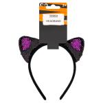 Halloween Sequin Cat Ears Headband