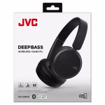 JVC HA-S36W Deep Bass Wireless Bluetooth On Ear Headphones Black