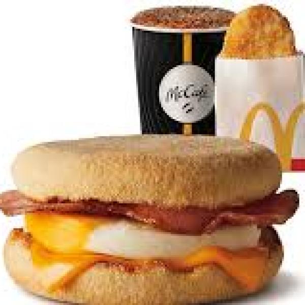 Bacon and Egg McMuffin MEAL