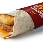 Breakfast Wrap with Ketchup
