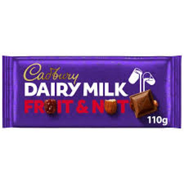 Dairy Milk Fruit and Nut Bar 110g
