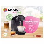 TASSIMO HAPPY FRIENDLY COFFEE MACHINE BLACK
